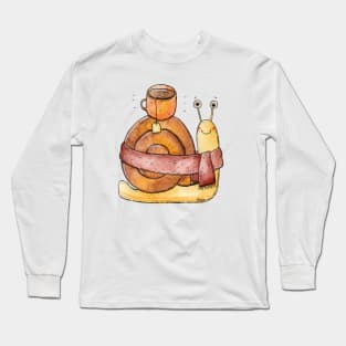 Cozy Snail Tea Long Sleeve T-Shirt